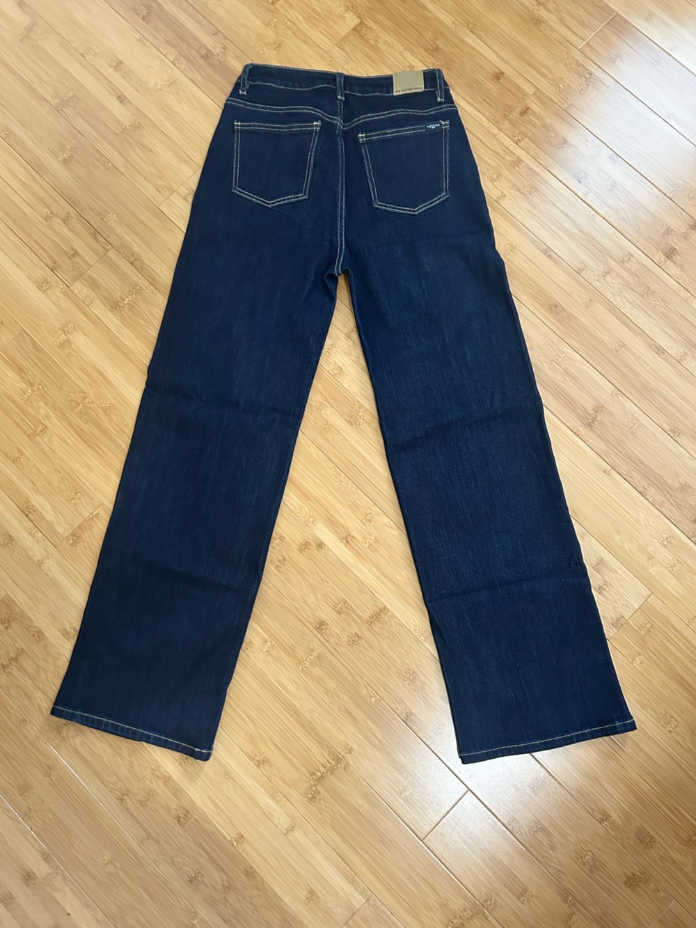 Women’s Dark Blue Wide-Leg Jeans - Classic Flare